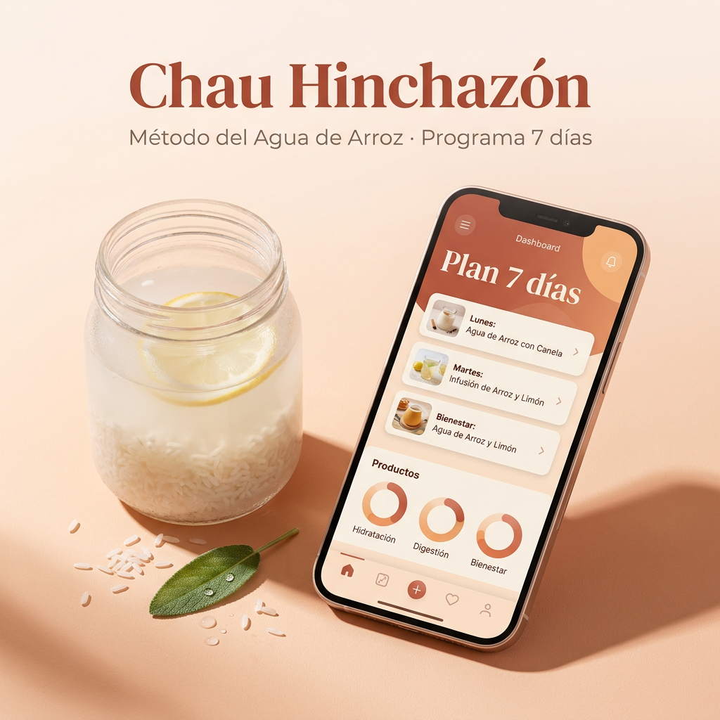 Chau Hinchazón - 7 días - Programa con agua de arroz.